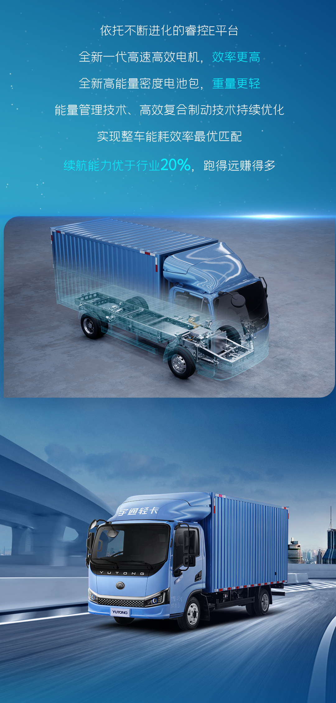 一圖看懂宇通輕卡上市新品！