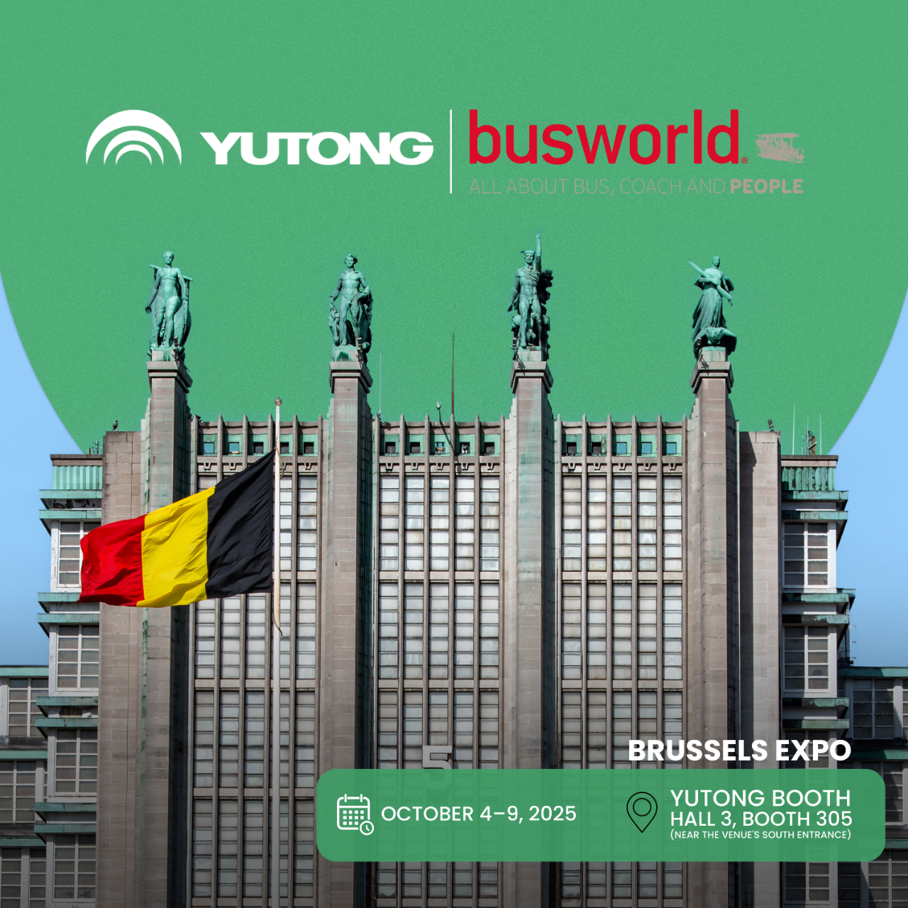 Think Eco, Move Green!宇通客車邀您共赴2025比利時車展 Think Eco, Move Green!宇通客車邀您共赴2025比利時車展